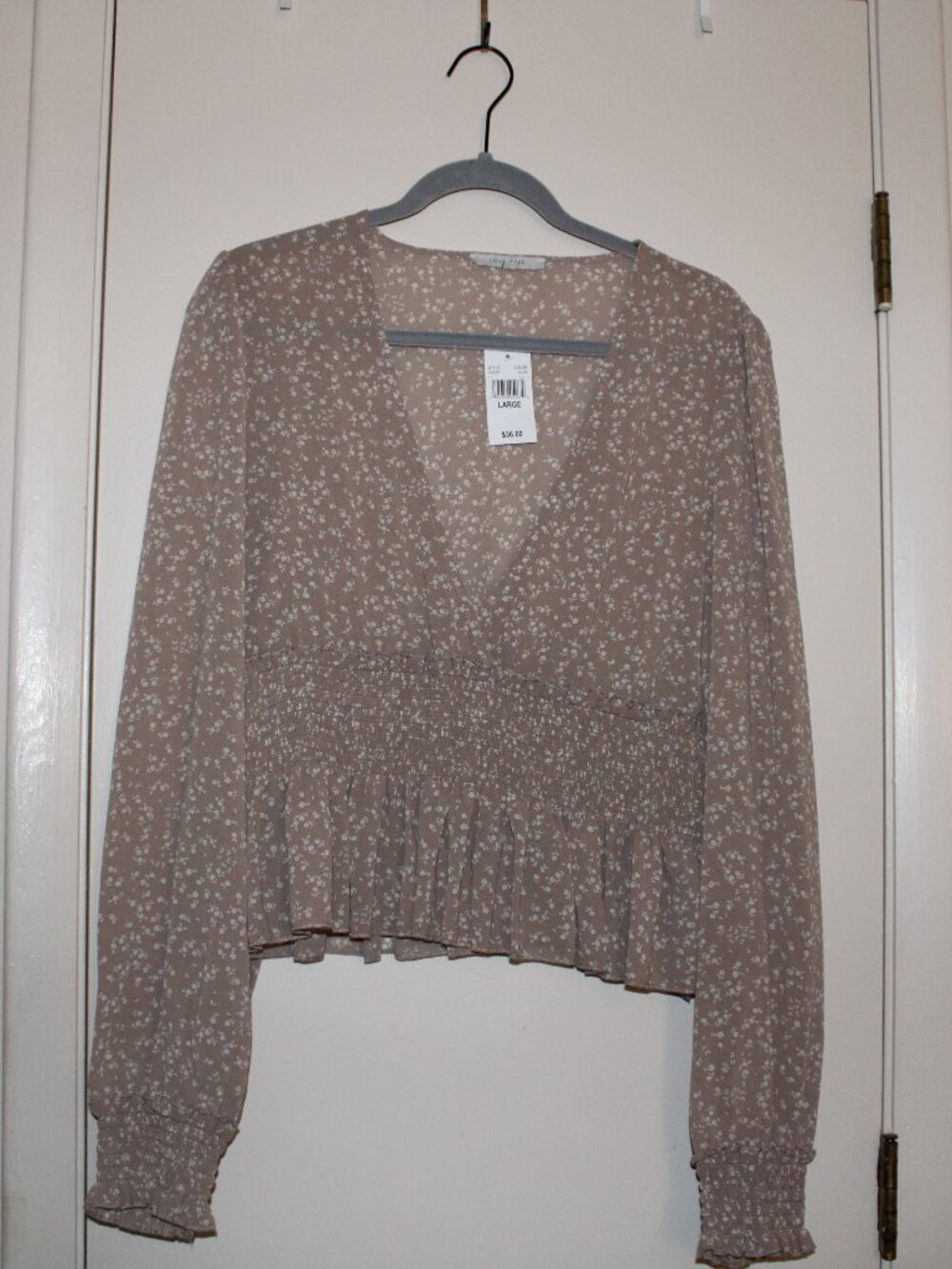Love Tree Nut Blouse-NWT